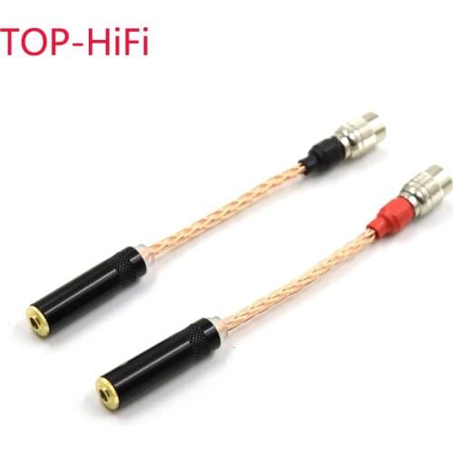 TOP-HiF MrSpeakers Mr Speakers Ether Alpha Dog Prime Male to 2x3.5mm Female Sundara Aventho/Focal Elegia/t1/D600 /MDR-Z7 Adapter