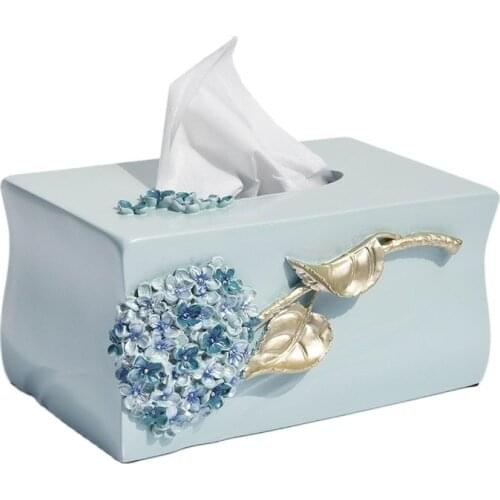 Creative Art Tissue Box Living Room Tissue Paper Table Desktop Napkin Box Wipes Container Servilletero Home Decor Gift FH031