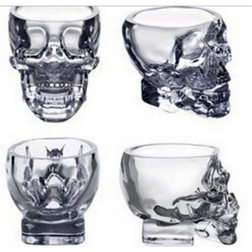 Creative Skull Wine Glass Bottle for Couples Pub Beer Bottle Cup Beer Steins 100ML