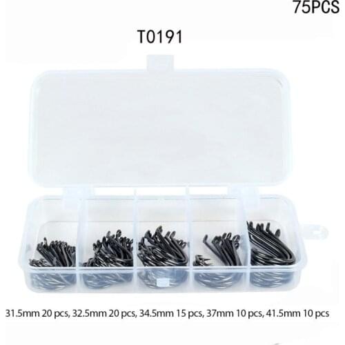 75/150pcs Octopus Hook With Ring And Hole High Carbon Steel Eagle Beak Crooked Beak Hook Sea Fishing Turtle Fish Hook Herring