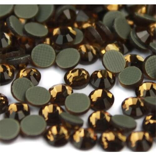 MHS.SUN Smoked Topaz Coffee Flatback Crystal Rhinestone For Hand Accessories SS20 SS30 DMC Hotfix Glass Rhinestone With Glue