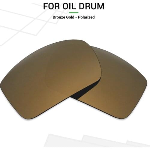 Mryok POLARIZED Replacement Lenses for Oakley Oil Drum Sunglasses Bronze Gold