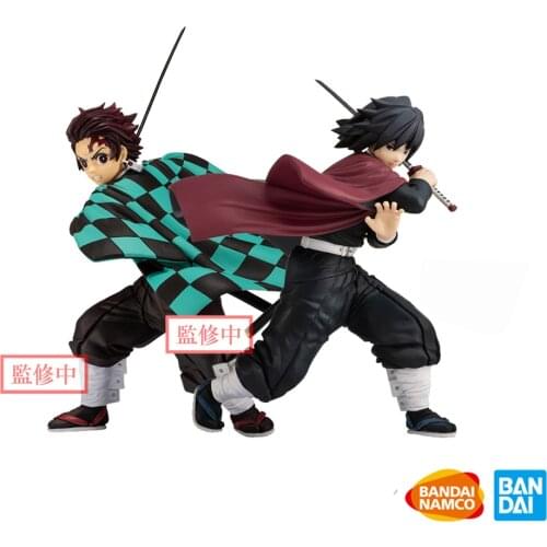 Tronzo Original Banpresto Ichiban Kuji Demon Slayer Kimetsu no Yaiba Kamado Tanjirou Tomioka Giyuu PVC Action Figure Model Toys