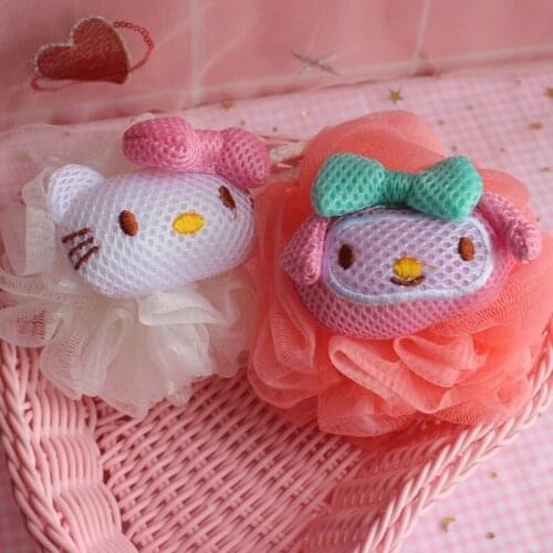 Sanrio Hello Kitty Cartoon Bathing Ball Large Adult Non-dispersing Bathing Ball Cartoon Doll Melody Bathing Ball