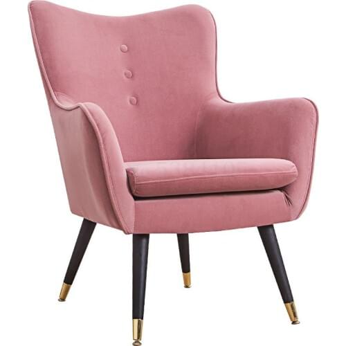 Nordic single sofa simple small apartment living room bedroom balcony fabric lazy sofa casual tiger chair