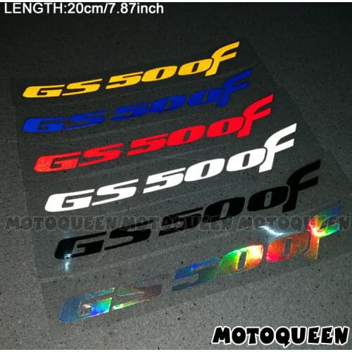 2PCS Reflective Motorcycle Wheels Fairing Helmet Side Tank Pad Decoration Logo Label Stickers Decals For SUZUKI GS500F GS 500F