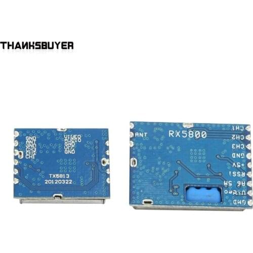 Thanksbuyer 5.8G 20mw Wireless AV Transmitter Module+5.8G Video AV Receiver Set for FPV System