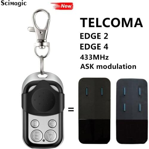 Garage control TELCOMA EDGE 2, EDGE 4 transmitter 433MHz fixed code door barrier opener