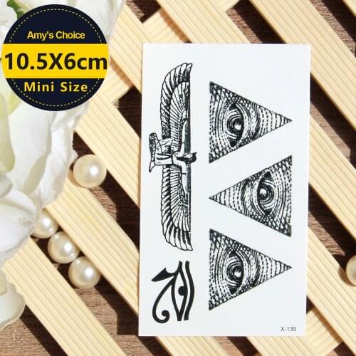 Waterproof Temporary Tattoo sticker ancient greece all seeing eye of God totem tattoo Water Transfer fake tattoo flash tattoo