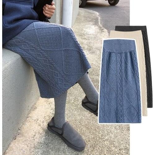 Maternity Skirt Long Fashion Knit Pleated Maternity Skirts for Pregnant Women Large Size Pregnancy Skirt New Arrival