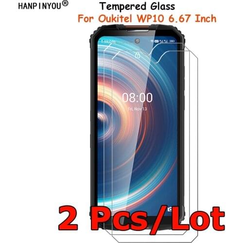 2 Pcs/Lot For Oukitel WP10 6.67" Tempered Glass Screen Protector Ultra Thin Explosion-proof Protective Film Guard