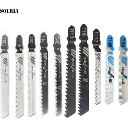 10Pcs jig Saw Blade Bone Saw Reciprocating Saw Aluminum Alloy Saw Cutting Saw Blades Clean Cutting for Wood PVC Fibreboard Tools