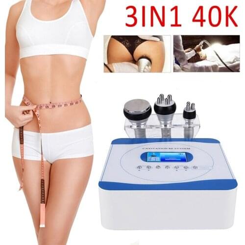 3 In1 40K RF Radio Ultrasonic Cavitation Slimming Machine Frequency Fat Loss Skincare Ultrasound Body Slimming Massager 2021 New