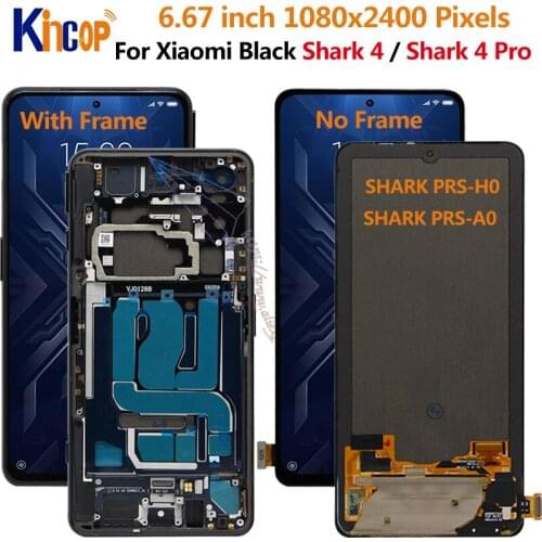 6.67'' AMOLED For Xiaomi Black Shark 4 LCD SHARK PRS-H0, PRS-A0 Display Touch Panel Screen Digitizer For BlackShark 4 Pro LCD