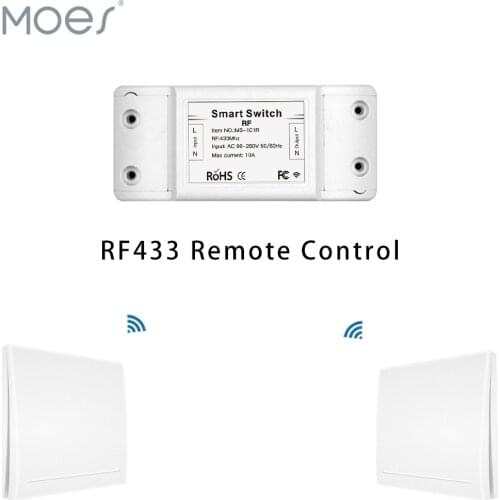 433Mhz Wireless Smart Switch RF Remote Control Receiver Push Button Controller Wall Panel Transmitter,2 way/3 way Multi-Control