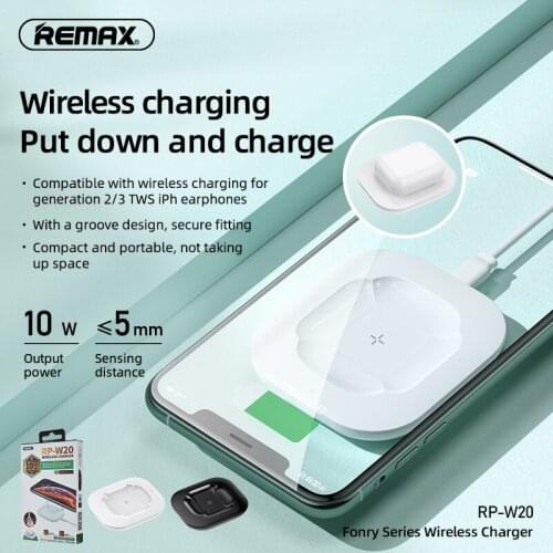REMAX 2in1 Wireless Chargers Fast 10W Dual Wireless Charging Station For Huawei Xiaomi Iphone 12 11 x 8 g AirPods Pro