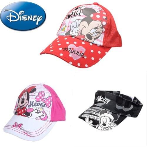 Disney Cartoon Baseball Mickey Minnie Hat Spring Summer Caps for Children Sun Hat for Boys and Girls Cute Cartoon Sunscreen Cap