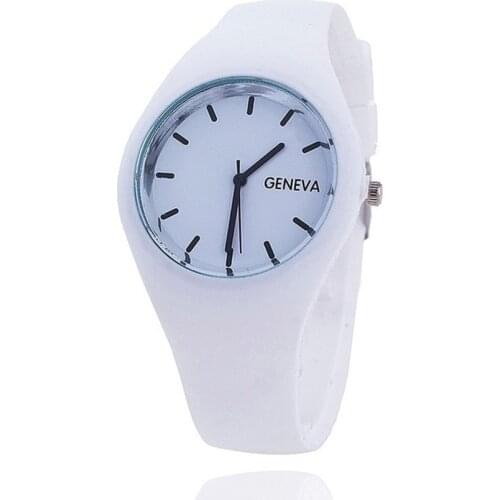 Montre Femme Womens Watches New Fashion Multiple Colour Soft Silicone Casual Quartz Watches Dress Simple Ladies Watch Reloj