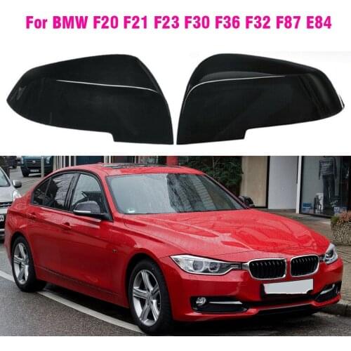 Auto Rearview Mirror Cover Carbon Fiber Style Black For BMW F20 F21 F23 F30 F36 F32 F87 E84