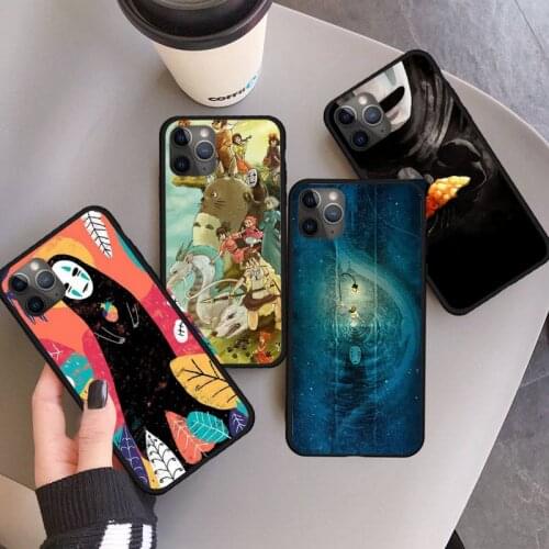 Spirited Away Studio Ghibli Phone Case for iPhone 11 12 pro XS MAX 8 7 6 6S Plus X 5S SE 2020 XR mini