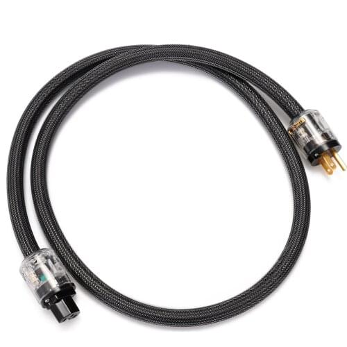 Pure Copper with Shielded HiFi Power Cord Professional Audio AC Amplifier Wire AC Power Cable Portable 0.75M / 1M / 1.5M / 2M