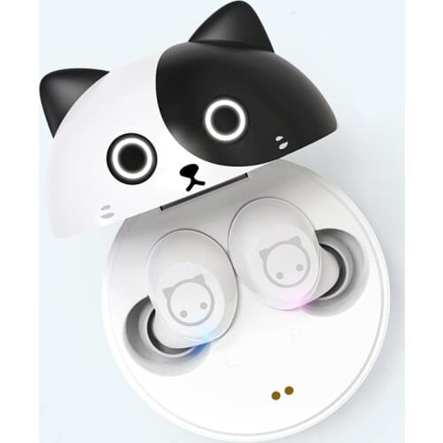 LYMOC Cartoon Bluetooth Headsets 5.0 Wireless Earphones Touch TWS Auriculares Microphone Handsfree for Call Video Music Stereo