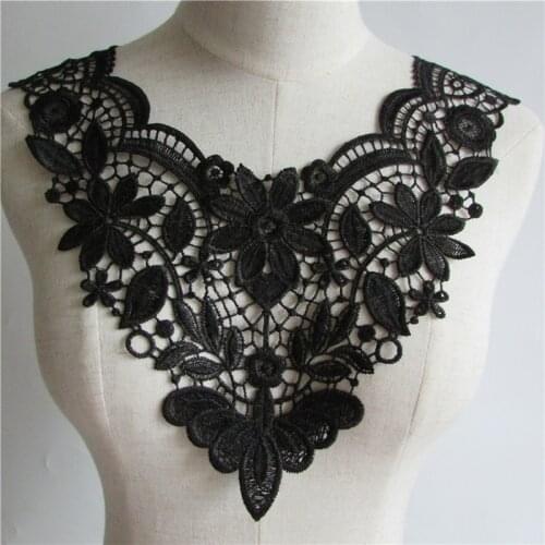 Fashion Lace Collar Fabric Embroidery DIY Sewing Hollow Lace Collar Decoration Ladies Clothing Accessories Decals Craft supplies