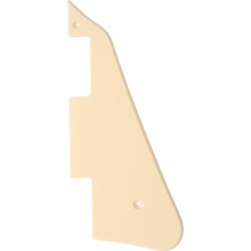 Musiclily Electric Guitar Pickguard for Gibson Les Paul Modern Style, 1Ply Cream
