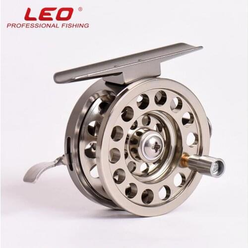 LEO 2019 New clutch Full metal ultra-light former ice fishing Reels wheel fly fishing reel CNC Machined Aluminum