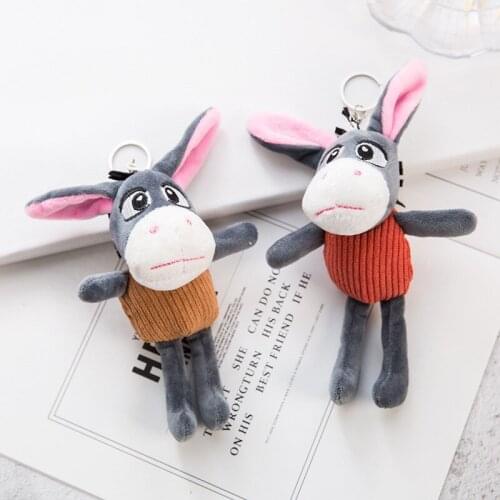 New cute Xiao Lv plush toy doll bag pendant keychain car key accessories