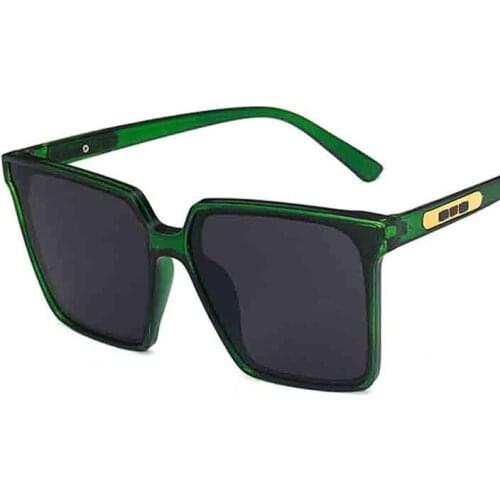 Oversized Retro Women Square Sunglasses Big Frames Hot Stamping Sun Glasses Unisex Vintage Shading Eyewear UV400 AG72