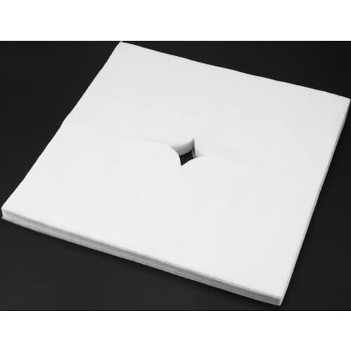 100pcs Disposable Non-woven Fabric Face Hole Mat SPA Bedsheet Salon Massage Bedsheets Table Cover Travel Medical Use