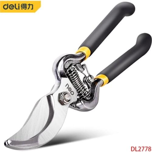 Deli DL2778 8 Inch 55# High Carbon Steel Pruning Shears Tree Branch Pruning Pruning Fruit Tree Branches Pruning Potted Plants