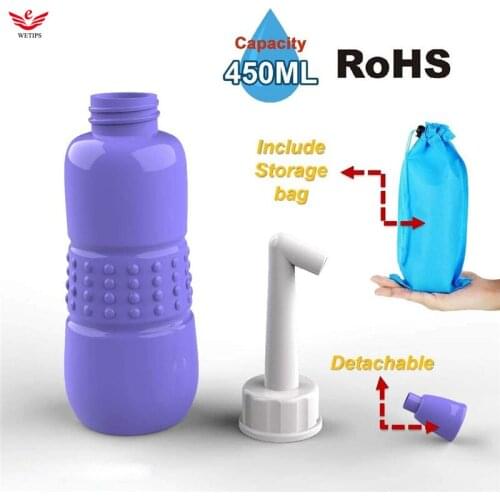 WETIPS Portable Bidet Shower Anal Cleaning Ass Clean Enema For Priests Travel Bidet Hygienic Shower Watering Can Anal Washing