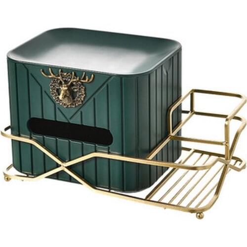 Simple Elk Tissue Box Cute Tissue Holder Pumping Paper Remote Control Storage Box Home Decoration Storage Box Creative Family