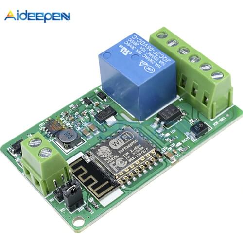 DC 12V ESP8266 ESP-12F Wireless Wifi Module 220V 10A Relay Module ESP12F 802.11b/g/n 2.4GHz