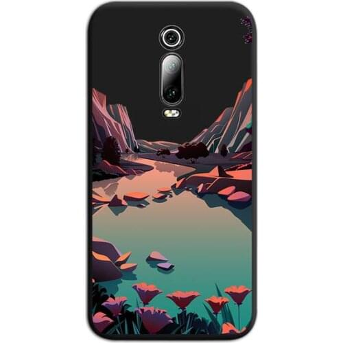 Hand painted Landscape art Phone Case For Redmi 9A 9 8A 7 6 6A Note 10 9 8 8T Pro Max K20 K30 Pro