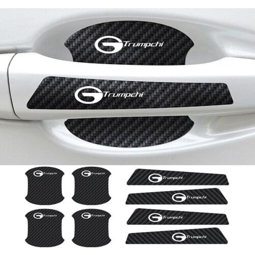 Carbon Fiber Car Door Side Handle Luminous Protective Sticker Rearview Mirror Decals for Trumpchi Gs4 Gs5 Gs8 Ga3 Ga6 Ga4 Coupe