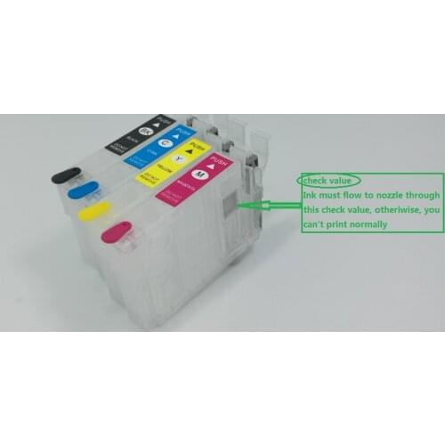 1 SET 4PCS Refillable ink cartridge T1971 T1962 T1963 T1964 For Epson XP-101/XP-201/XP-401 XP-211/XP-214/WorkForce WF-2532