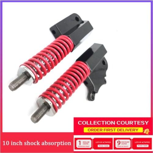 10 Electric Scooter Front Suspension Hydraulic Shock Absorber Spring Shock Absorber Red Shock Absorber 12mm