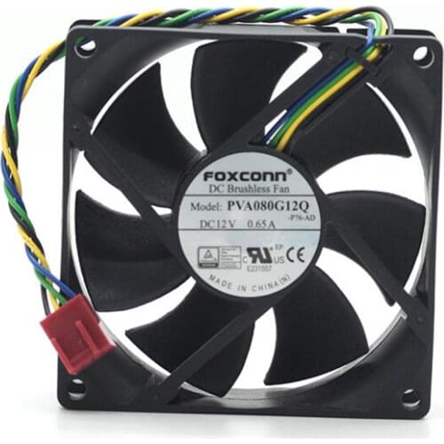 80*80*25 PVA080G12Q 12V 0.65A 4 pin PWM large air volume CPU fan