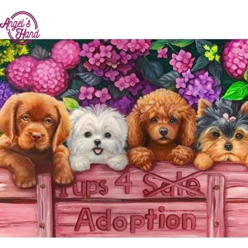 5D DIY diamond embroidery cat&dog diamond painting Cross Stitch full square Rhinestone mosaic home decoration gift