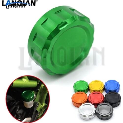 Laser Printing Motorcycle CNC Aluminum Rear Brake Fluid Reservoir Cover Cap For KAWASAKI Z800 Z 800 2010-2014 2011 2012 2013