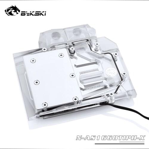 Bykski N-AS1660TIPH-X GPU Water Cooling Block for ASUS PH-GTX1660TI-O6G Phonix