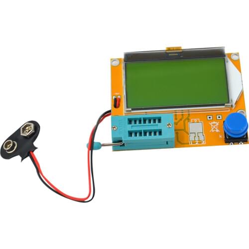 Mega328 M328 LCR-T4 12846 LCD Digital Transistor Tester Meter Backlight Diode Triode Capacitance ESR Meter MOS/PNP/NPN L/C/R