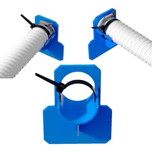 Swimming Pool Pipe Holder Mount Supports Pipes 30-37mm Fits Above Ground 32mm Hose Outlet Hose Support Brackets with Cable Tie