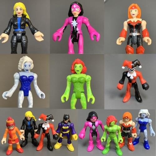 2.8 inch Super Villains Action Figure Poison Ivy Star Sapphire Artemis Killer Frost Female Model Doll Movie Toys Collection