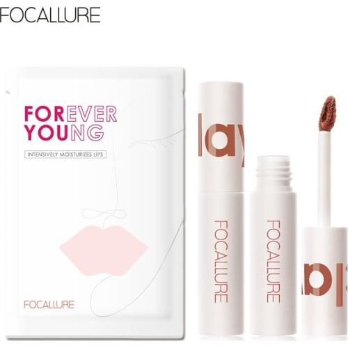 FOCALLURE Matte Lipstick Lip Mask Set for lips Lipclay Lipcream Velvet Waterproof Longlasting lip and cheek Makeup for women