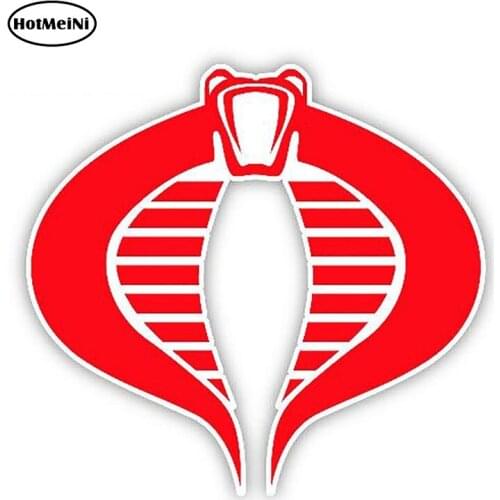 HotMeiNi 13cm x 12.3cm Car Styling G.I. JOE COBRA Sticker Decal Funny Waterproof Auto Motor Decoration Graphics Car Stickers