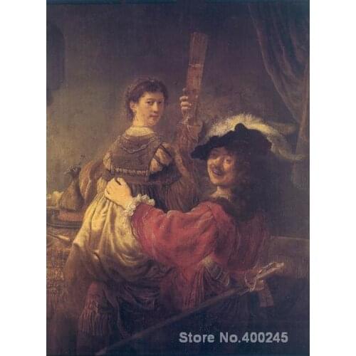 Classic paintings The Prodigal Son in the Brothel Rembrandt van Rijn Art reproduction High quality Hand painted